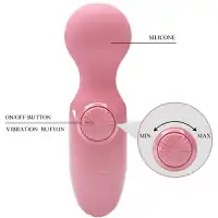 Изображение Pretty Love Компактный розовый вибромассажер Pretty Love Mini Stick