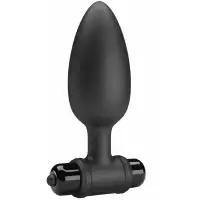 Фото Pretty Love Анальная втулка с вибрацией Pretty Love Vibra Butt Plug II черная