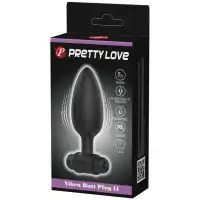Фото Pretty Love Анальная втулка с вибрацией Pretty Love Vibra Butt Plug II черная