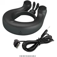 Изображение Pretty Love Перезаряжаемое эрекционное виброкольцо Vibrant Penis Ring Dahlia