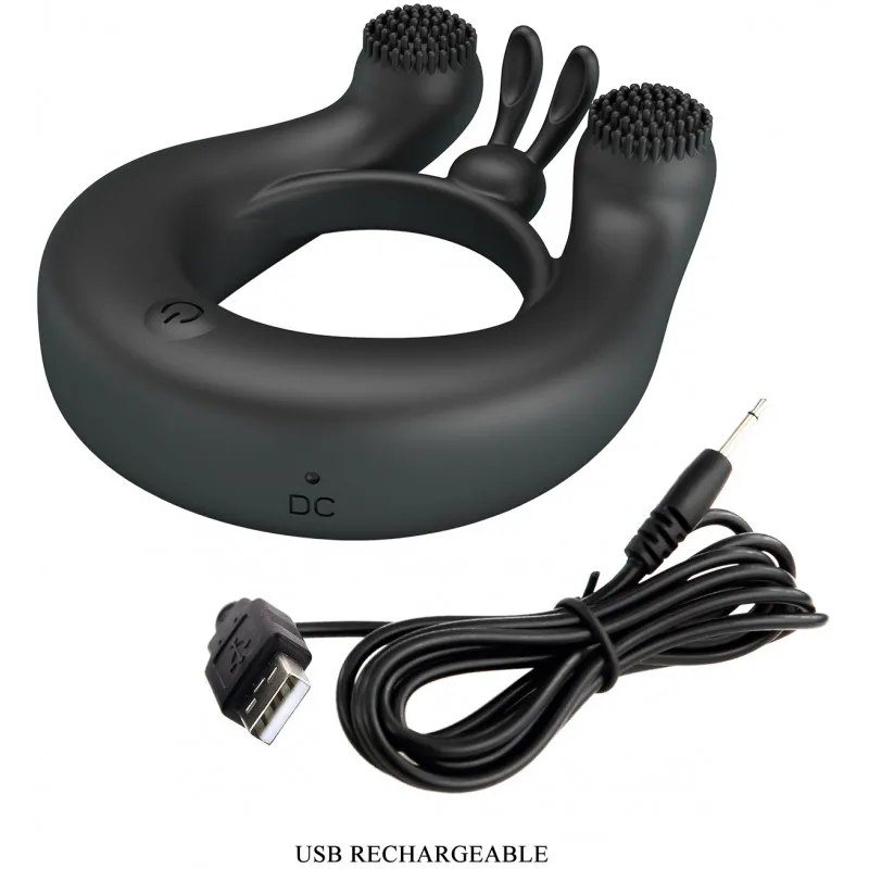 Изображение Pretty Love Перезаряжаемое эрекционное виброкольцо Vibrant Penis Ring Dahlia