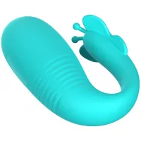 Фото Pretty Love, Китай Виброяйцо с поступательными движениями Pretty Love Remi с пультом ДУ бирюзовое
