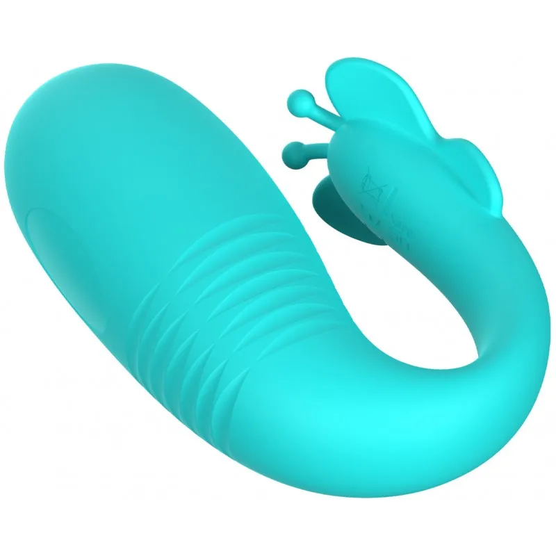 Фото Pretty Love, Китай Виброяйцо с поступательными движениями Pretty Love Remi с пультом ДУ бирюзовое