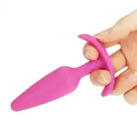Фото Lovetoy, Китай Розовая силиконовая анальная пробка Lure Me Small