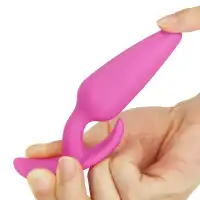 Фото Lovetoy, Китай Розовая силиконовая анальная пробка Lure Me Small