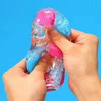 Фото Tenga, Япония Tenga Bobble Crazy Cubes - Мастурбатор нереалистичный, 14 см (прозрачный)