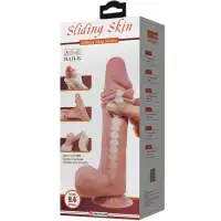 Изображение  Реалистичный фаллоимитатор с эффектом двойной кожи мулат Pretty Love Sliding Skin Mendel 24 см