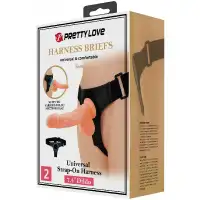 Изображение Pretty Love Реалистичный страпон на трусиках Pretty Love Harness Briefs Tom 20 см