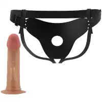 Изображение  Фаллопротез с клиторальным стимулятором на трусиках Pretty Love Harness Briefs Mavis 19 см