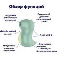 Satisfyer, Германия Вакуумно-волновой стимулятор клитора Satisfyer Din-oooh — купить в Минске Изображение Satisfyer, Германия Вакуумно-волновой стимулятор клитора Satisfyer Din-oooh