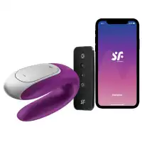 Фото Satisfyer, Германия Смарт-стимулятор для пар Satisfyer Double Fun фиолетовый