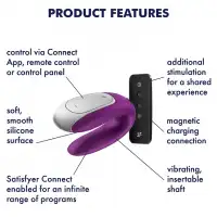 Фото Satisfyer, Германия Смарт-стимулятор для пар Satisfyer Double Fun фиолетовый