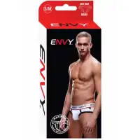Изображение  Мужские трусы-брифы на широкой резинке Envy белые S/M