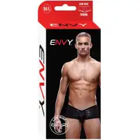 Фото  Блестящие мужские трусы-хипсы Envy черные M/L