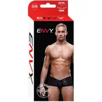 Фото  Блестящие мужские трусы-хипсы Envy черные S/M