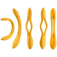 Изображение Satisfyer, Германия Многофункциональный вибратор для пар с гибкой основой Satisfyer Elastic Joy Dark Yellow