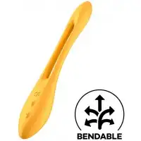 Изображение Satisfyer, Германия Многофункциональный вибратор для пар с гибкой основой Satisfyer Elastic Joy Dark Yellow