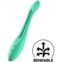 Фото Satisfyer, Германия Многофункциональный вибратор для пар с гибкой основой Satisfyer Elastic Game Light Green