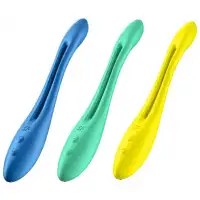 Фото Satisfyer, Германия Многофункциональный вибратор для пар с гибкой основой Satisfyer Elastic Game Light Green