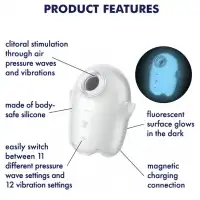 Изображение Satisfyer, Германия Вакуумно-волновой стимулятор с вибрацией Satisfyer Glowing Ghost