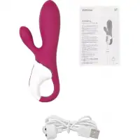 Фото Satisfyer, Германия Смарт-вибратор для точки G с клиторальным стимулятором и функцией подогрева Satisfyer Hot Bunny