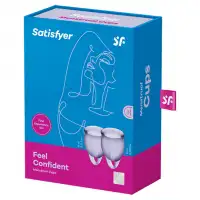 Изображение Satisfyer, Германия Набор менструальных чаш Satisfyer Feel Confident, лиловый