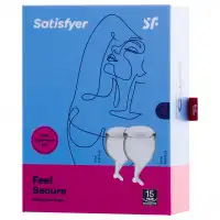 Фото Satisfyer, Германия Набор менструальных чаш Satisfyer Feel Secure, прозрачный