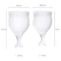 Фото Satisfyer, Германия Набор менструальных чаш Satisfyer Feel Secure, прозрачный