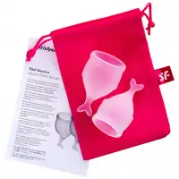 Фото Satisfyer, Германия Набор менструальных чаш Satisfyer Feel Secure, прозрачный