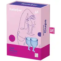 Фото Satisfyer, Германия Набор менструальных чаш Satisfyer Feel Secure, синий