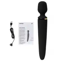 Satisfyer, Германия Вибромассажер перезаряжаемый Satisfyer Wand-er Women черный — купить в Минске Фото Satisfyer, Германия Вибромассажер перезаряжаемый Satisfyer Wand-er Women черный