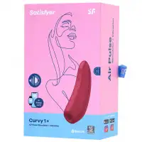 Изображение Satisfyer, Германия Вакуумный смарт-стимулятор клитора с вибрацией Satisfyer Curvy 1+ Rose Red