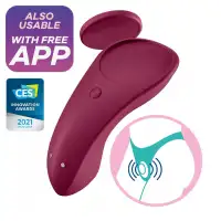 Фото Satisfyer, Германия Клиторальный смарт-стимулятор Satisfyer Sexy Secret бордовый