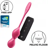 Фото Satisfyer, Германия Вагинальные смарт-шарики с вибрацией Satisfyer Love Birds 2 красные