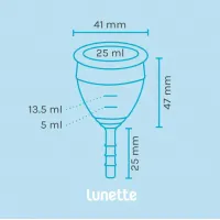 Фото Lola Toys, Россия Прозрачная менструальная чаша Lunette Cup 25 мл