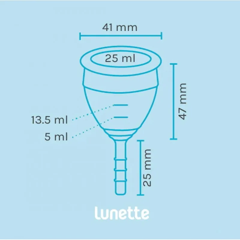 Фото Lola Toys, Россия Прозрачная менструальная чаша Lunette Cup 25 мл