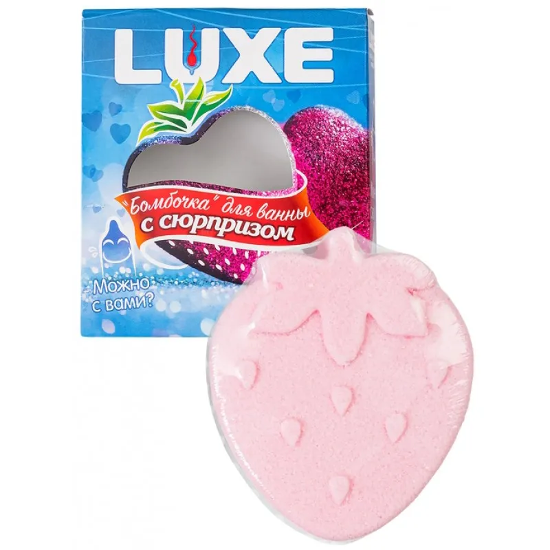 Фото Luxe Бомбочка для ванны Luxe с ароматом клубники