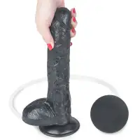 Изображение Lovetoy, Китай Черный фаллос с имитацией семяизвержения Lovetoy Squirt Extreme 26 см
