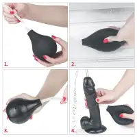 Изображение Lovetoy, Китай Черный фаллос с имитацией семяизвержения Lovetoy Squirt Extreme 28 см