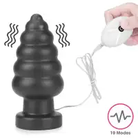Изображение Lovetoy, Китай Большая анальная пробка с вибрацией King Sized Vibrating Anal Cracker 18 см