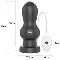 Фото Lovetoy, Китай Большая анальная пробка с вибрацией King Sized Vibrating Anal Rammer 18 см
