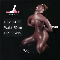 Изображение Lovetoy, Китай Кукла-мулатка Yael в позе наездницы с открытым ротиком и большой грудью Cowgirl Style Love Doll