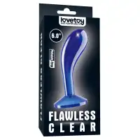 Изображение Lovetoy, Китай Стимулятор простаты Lovetoy Flawless Clear Prostate Plug синего цвета 15 см