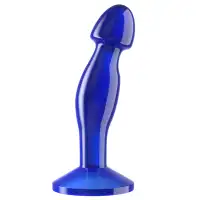 Фото Lovetoy, Китай Анальная втулка Lovetoy Flawless Clear Prostate Plug синего цвета 17 см