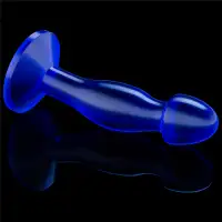 Фото Lovetoy, Китай Анальная втулка Lovetoy Flawless Clear Prostate Plug синего цвета 17 см