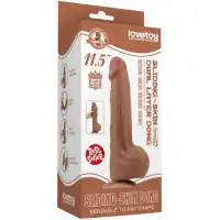 Изображение Lovetoy, Китай Реалистичный фаллоимитатор-мулат на присоске Lovetoy Sliding-Skin Dual Layer Dong 29 см