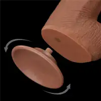 Изображение Lovetoy, Китай Реалистичный фаллоимитатор-мулат на присоске Lovetoy Sliding-Skin Dual Layer Dong 34 см