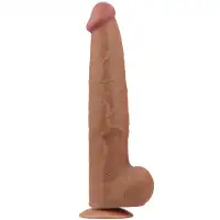 Изображение Lovetoy, Китай Реалистичный фаллоимитатор-мулат на присоске Lovetoy Sliding-Skin Dual Layer Dong 34 см