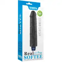 Изображение Lovetoy, Китай Классический черный вибратор Real Softee 24 см
