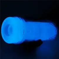 Фото Lovetoy, Китай Прозрачный мастурбатор светящийся в темноте Lumino Play Pocketed Masturbator